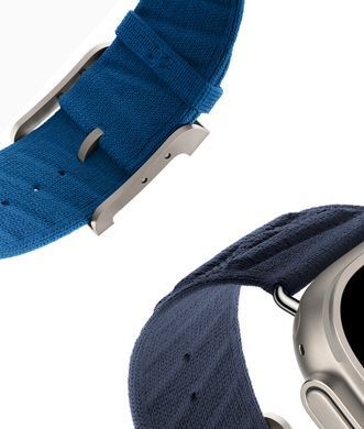 Ремінець Apple Watch Hermès - 49mm Bleu Hydra En Mer (MDFU4)
