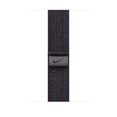 Ремешок Apple Nike Sport Loop Watch 45mm Black/Blue (MUJX3)