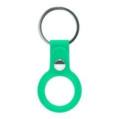 Зелений силіконовий брелок для AirTag