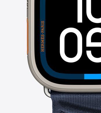 Ремінець Apple Watch Hermès - 49mm Bleu Nuit En Mer (MXJA3)