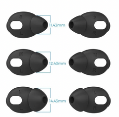 Комплект чорних силіконових вакуумних накладок для AirPods 3