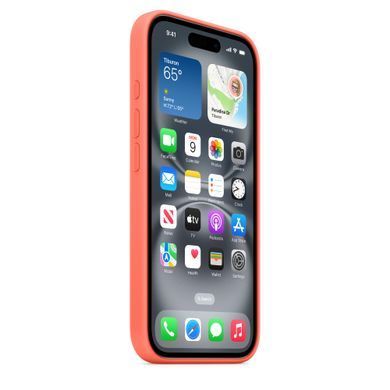 Чехол Apple iPhone 16 Silicone Case with MagSafe - Tangerine (MDGN4)