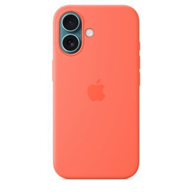 Чехол Apple iPhone 16 Silicone Case with MagSafe - Tangerine (MDGN4)