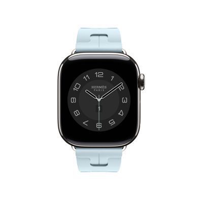 Ремнінець Apple Watch Hermès - 42mm Bleu Acier Kilim Single Tour (MDFF4)