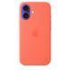 Чехол Apple iPhone 16 Silicone Case with MagSafe - Tangerine (MDGN4)