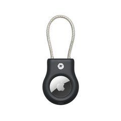 Чохол пластиковий із дротяним тросом Belkin Secure Holder with Wire Cable for AirTag - Black (HPTY2)
