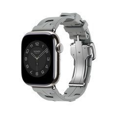Ремнінець Apple Watch Hermès - 42mm Gris Kilim Single Tour (MDFE4)