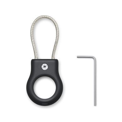Чохол пластиковий із дротяним тросом Belkin Secure Holder with Wire Cable for AirTag - Black (HPTY2)