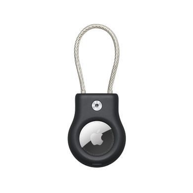 Чохол пластиковий із дротяним тросом Belkin Secure Holder with Wire Cable for AirTag - Black (HPTY2)