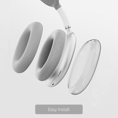 Комплект накладок для навушників Apple AirPods Max - Прозорий/Сірий