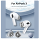 Накладки поліуретанові вакуумні чорні для AirPods 3 / 4 - Розмір M
