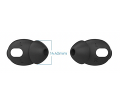 Чорні силіконові вакуумні накладки для AirPods 3 - Розмір L