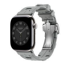 Ремнінець Apple Watch Hermès - 46mm Gris Kilim Single Tour (MDFH4)