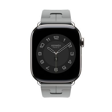 Ремнінець Apple Watch Hermès - 46mm Gris Kilim Single Tour (MDFH4)