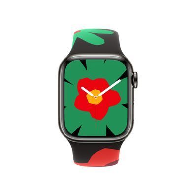Ремінець Apple Black Unity Sport Band - Unity Bloom - S/M Watch 41mm (MW4U3)