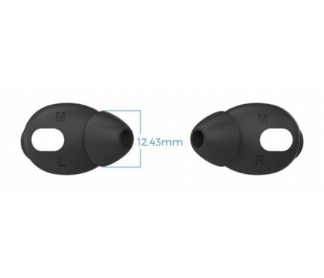 Чорні силіконові вакуумні накладки для AirPods 3 - Розмір M