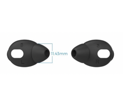 Чорні силіконові вакуумні накладки для AirPods 3 - Розмір S