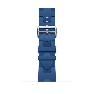 Ремнінець Apple Watch Hermès - 46mm Bleu de France Kilim Single Tour (MXJR3)