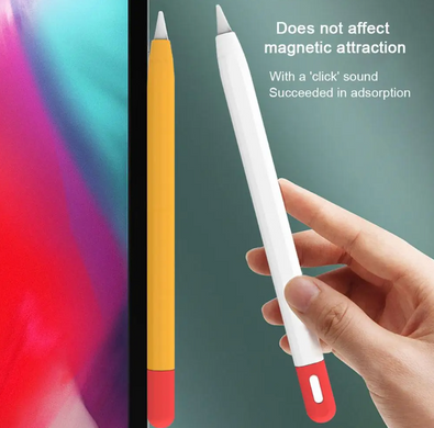 Силіконовий чохол для Apple Pencil (USB-C) - Жовтий з червоним