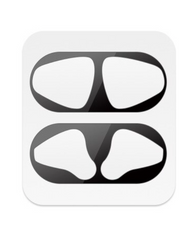 Черная пылезащитная наклейка для AirPods 2 Wireless Case