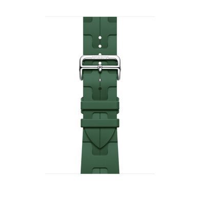 Ремнінець Apple Watch Hermès - 46mm Vert Moyen Kilim Single Tour (MXJQ3)