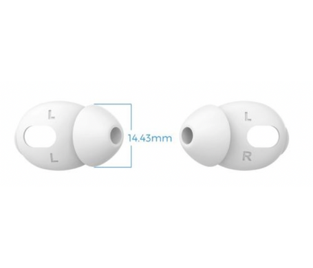 Білі силіконові вакуумні накладки для AirPods 3 - Розмір L