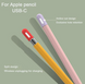 Силіконовий чохол для Apple Pencil (USB-C) - Рожевий з фіолетовим