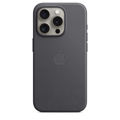 Чохол Apple iPhone 15 Pro FineWoven Case with MagSafe - Black (MT4H3)