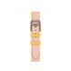 Ремешок Apple Watch Hermès - 42mm Rose Sakura/Jaune de Naples Twill Jump Attelage Single Tour (MDFN4)