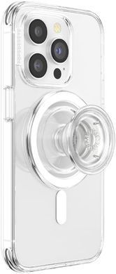 Тримач для телефону PopSockets Phone Grip Compatible with MagSafe - Clear