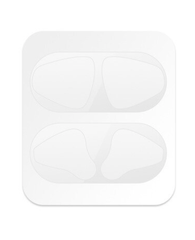 Серебристая пылезащитная наклейка для AirPods 2 Wireless Case