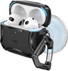 Чохол ESR Cyber Tough Case (HaloLock) with MagSafe для AirPods 4 - Чорний