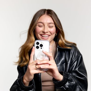 Тримач для телефону PopSockets Phone Grip Compatible with MagSafe - Clear