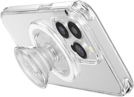 Тримач для телефону PopSockets Phone Grip Compatible with MagSafe - Clear