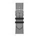 Ремінець Apple Watch Hermès - 46mm Noir/Écru Toile H Single Tour (MDFL4)