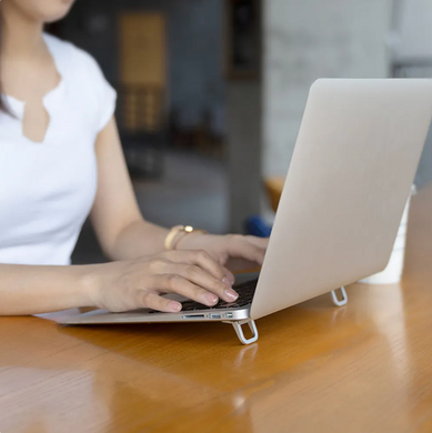 Подставка ножки алюминиевые для ноутбука MacBook - Серебристые