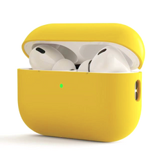 Желтый силиконовый чехол AirPods Pro 2