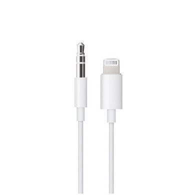 Аудиокабель Apple Lightning to 3.5 mm Audio Cable (1.2m) - White (MXK22)