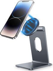 Подставка алюминиевая с магнитом MagSafe (new design) для iPhone - Серый космос