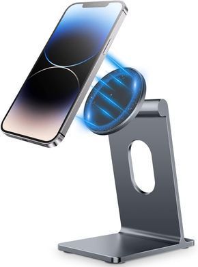 Подставка алюминиевая с магнитом MagSafe (new design) для iPhone - Серый космос