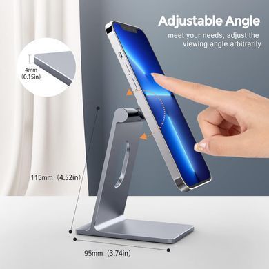 Подставка алюминиевая с магнитом MagSafe (new design) для iPhone - Серый космос