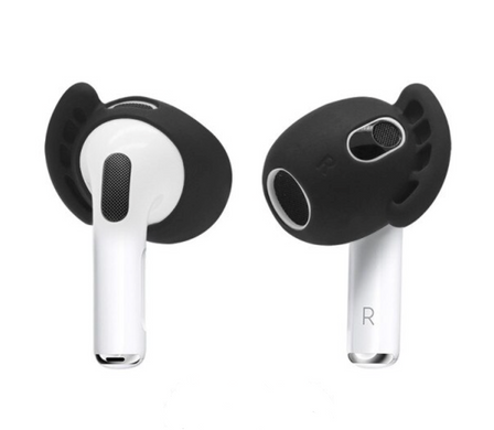 Силиконовые накладки гребешки для AirPods 3 - Черные