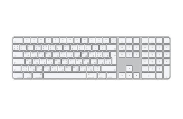 Клавіатура Apple Magic Keyboard with Touch ID and Numeric Keypad for Mac models with Apple silicon - Russian (MK2C3RS/A)