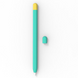 Силиконовый чехол для Apple Pencil 2 / Pro - бирюзовый с желтым