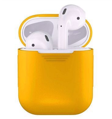 Чохол силіконовий для AirPods 1 / 2 - Темно-жовтий