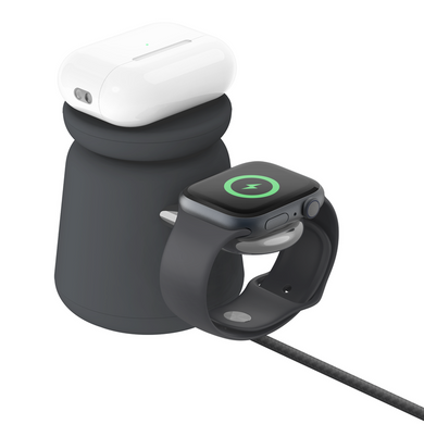 Бездротова зарядка Belkin BOOST CHARGE PRO 2-in-1 Wireless Charging Dock with MagSafe (HR1W2)