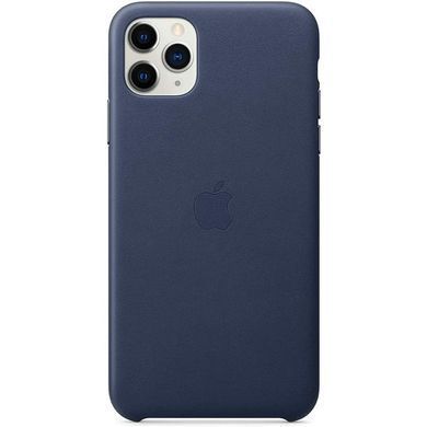 Чохол Apple iPhone 11 Pro Max Leather Case - Midnight Blue (MX0G2)