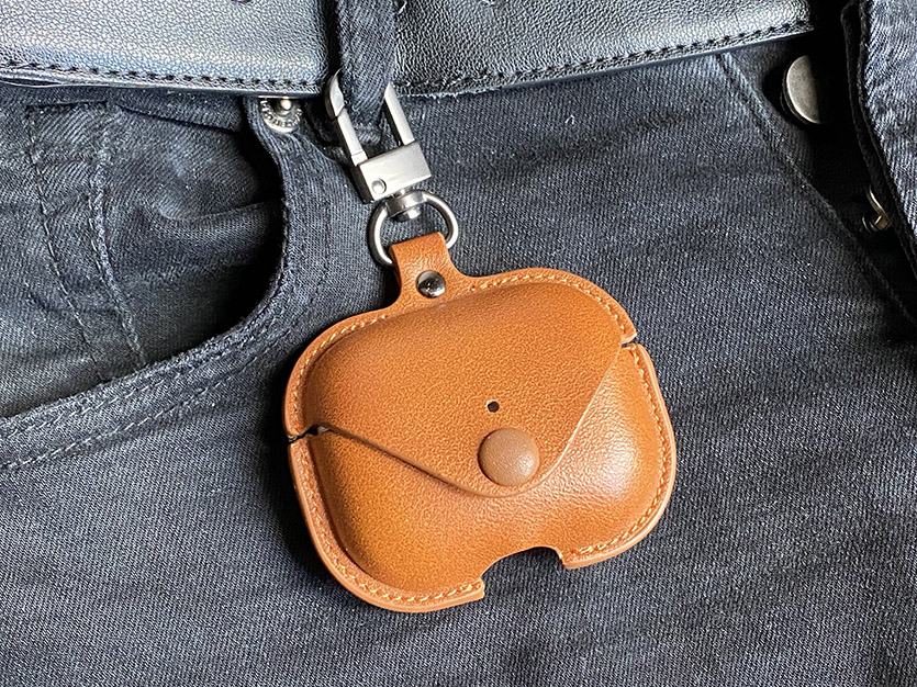 чехол для airpods pro кожаный
