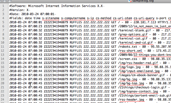 log file