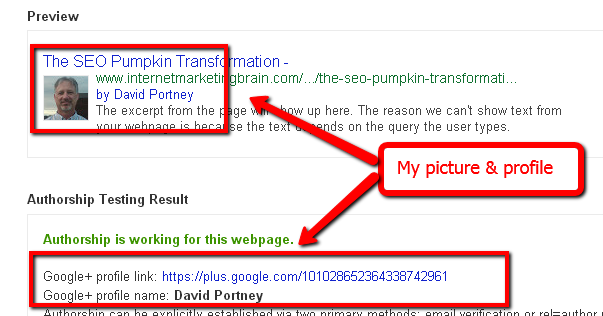 Screenshot of pumpkin SEO experiment twelfth